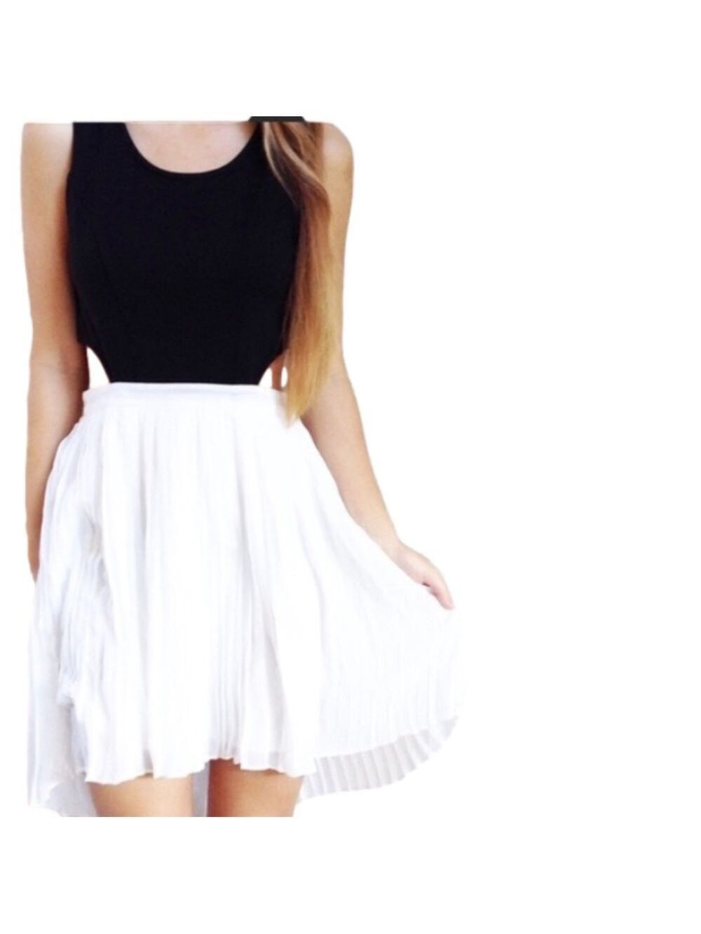 Jack By BB Dakota Black and White Evening Cocktail Cut Out Dress NWOT - Picture 5 of 10